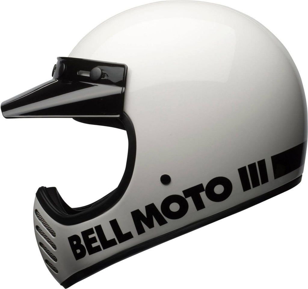 White Motocross Helmet V234