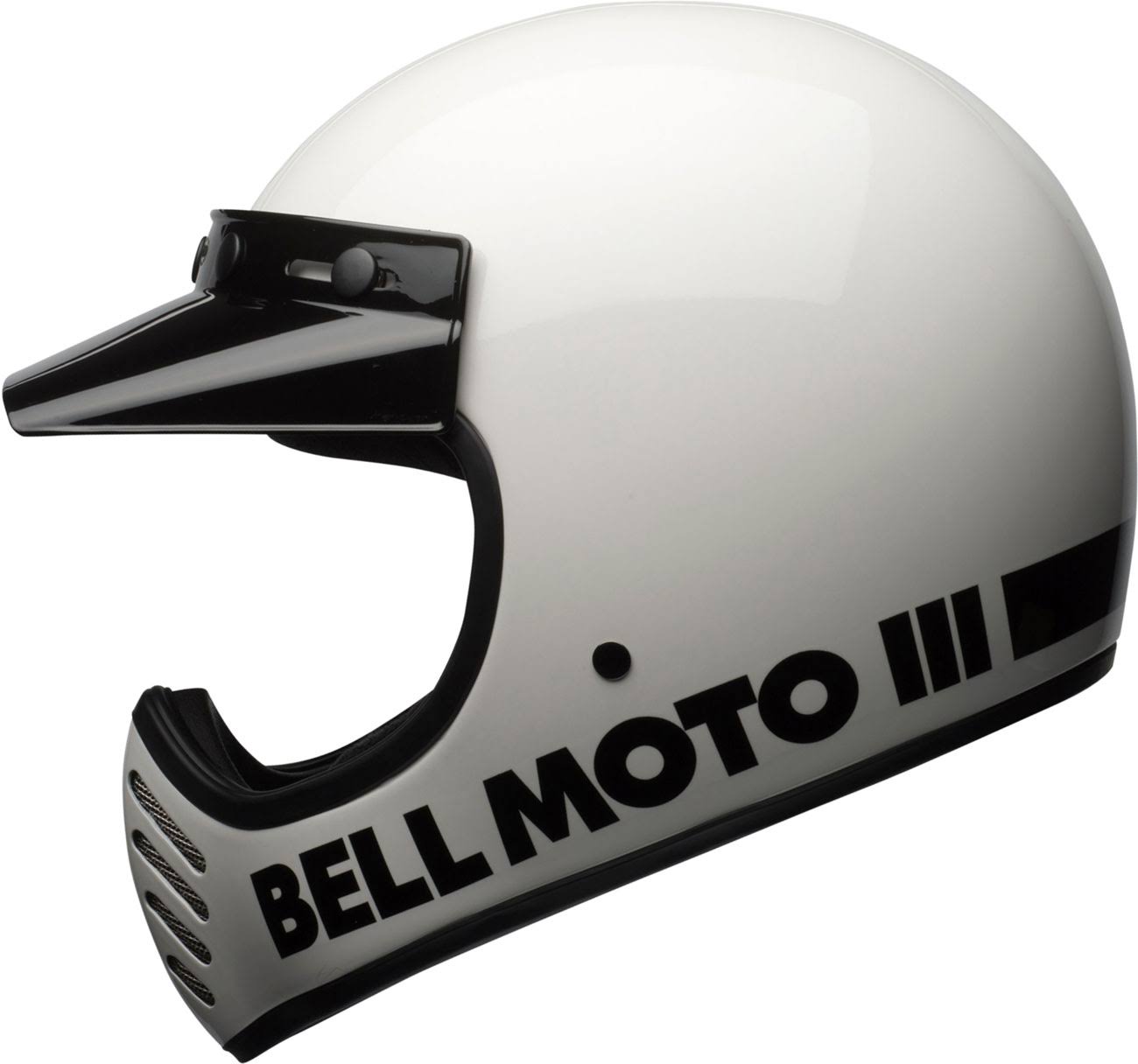 White Motocross Helmet V234