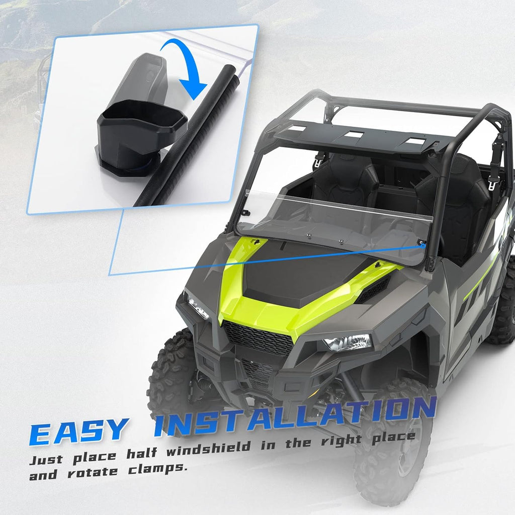 Clear Polycarbonate Half Windshield J60221