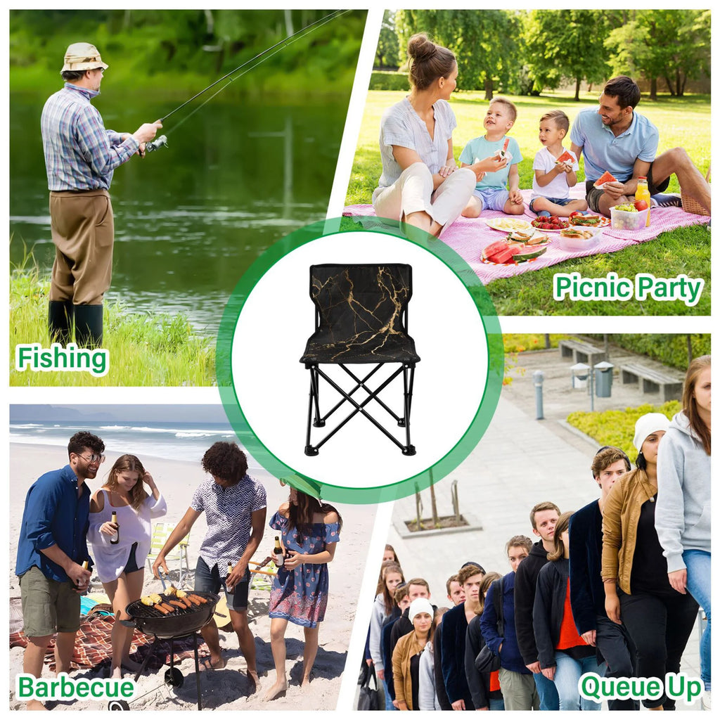 Marble Portable Folding Camping Chair with Carry Bag F901