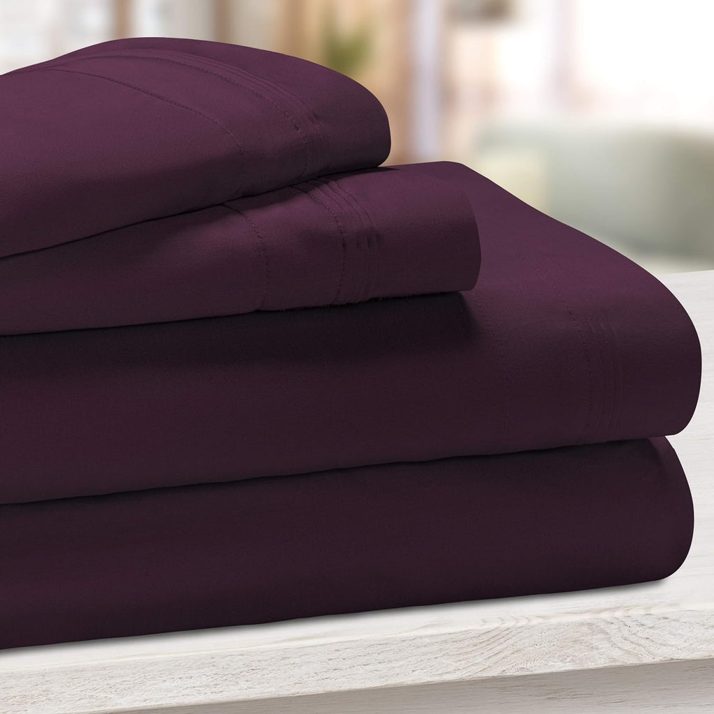 Teal 4-Piece Deep Pocket Sheet Set Y334