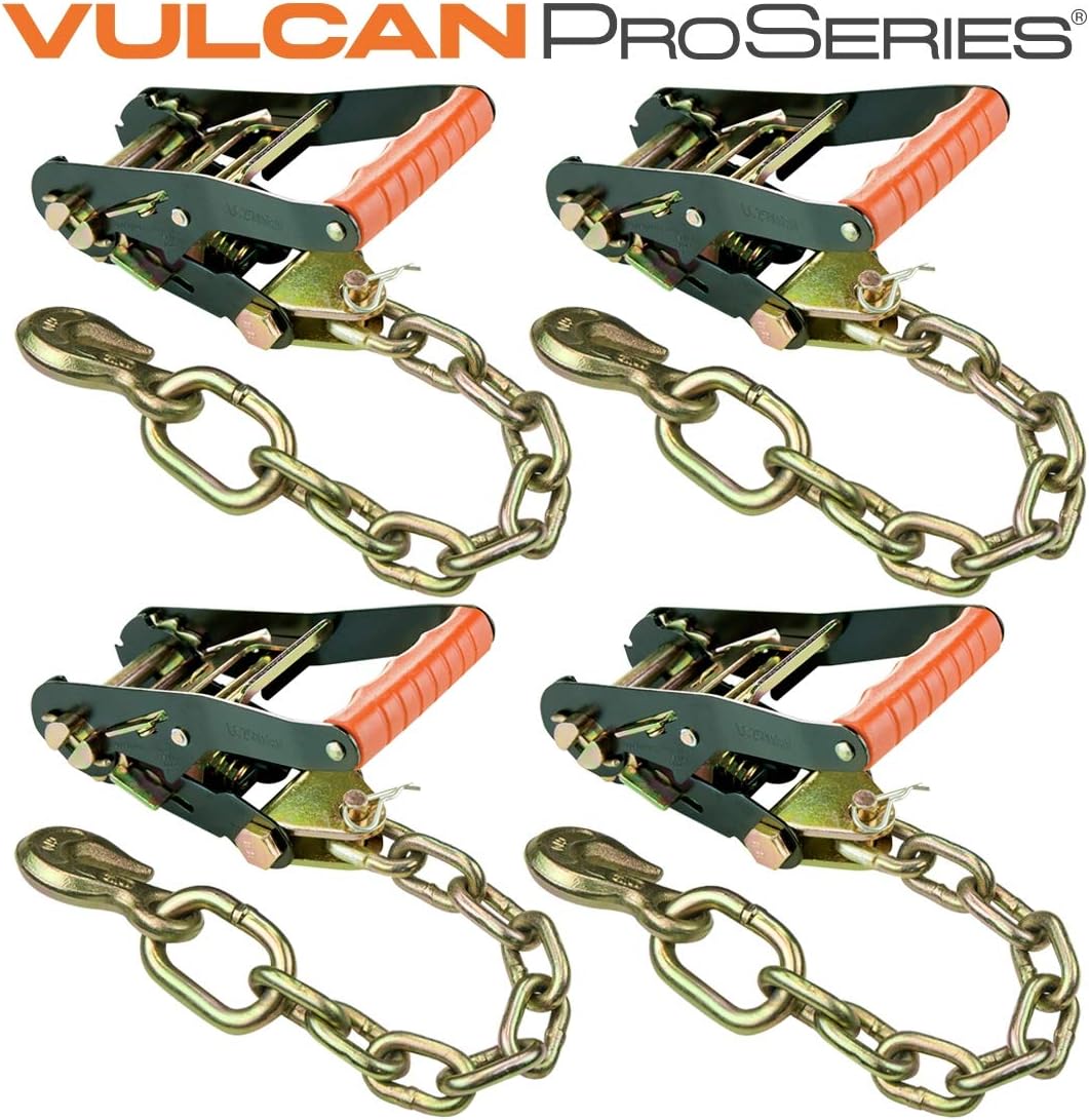 4 Pack Ratchet Buckle Chain Anchor with 3,300 Pound Safe Working Load L496103