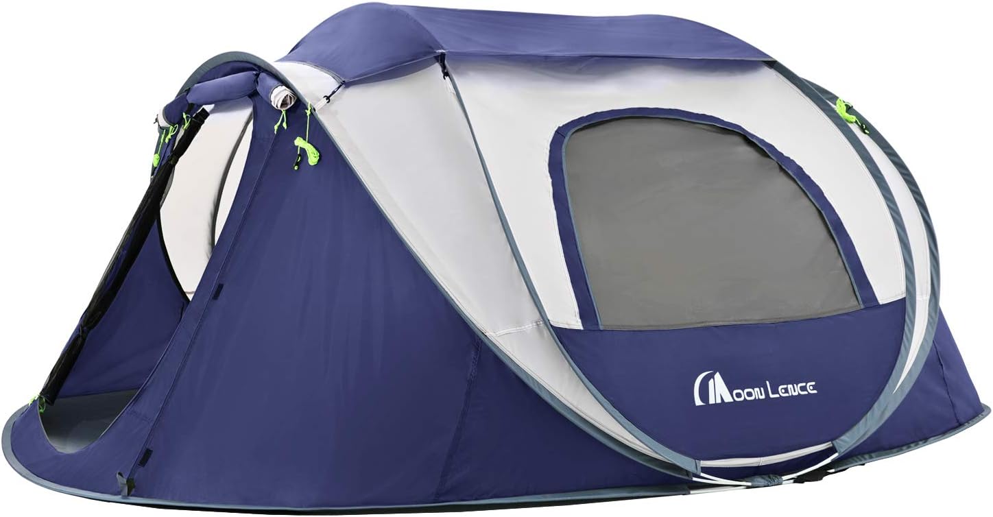 4 Person Pop up Tent Waterproof Tent with Ventilated Mesh Windows Z2172