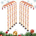 Set of 10 Outdoor Candy Cane Pathway Lights F44855