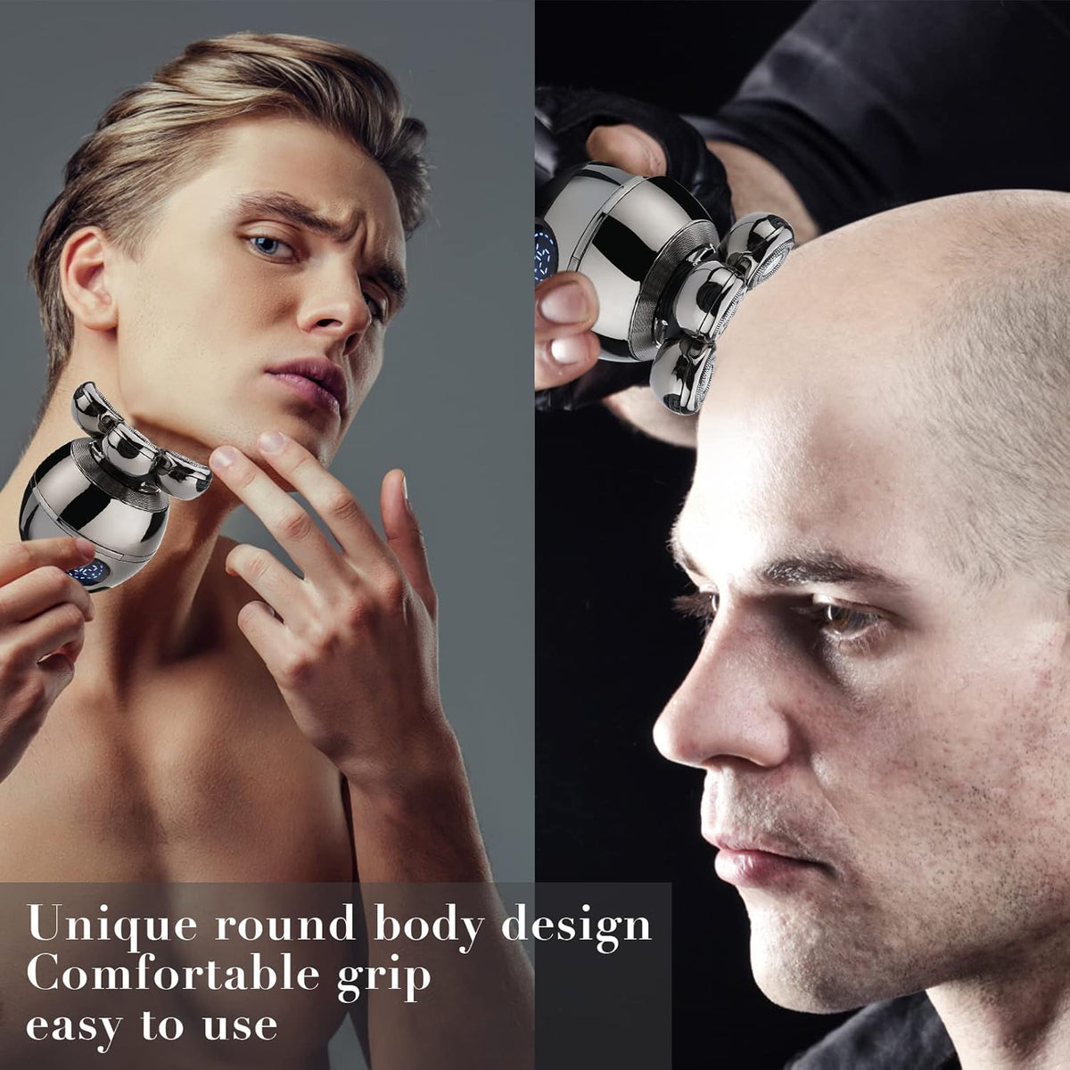 7D Electric Shaver with 2 Shavers, Waterproof Grooming Kit, Wireless Charging Pad Pack of 2 Q455562