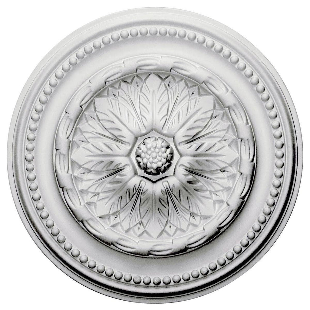 15 3/4x22OD x 1 7/8x22P Hand-Painted Flash Gold Ceiling Medallion W130519