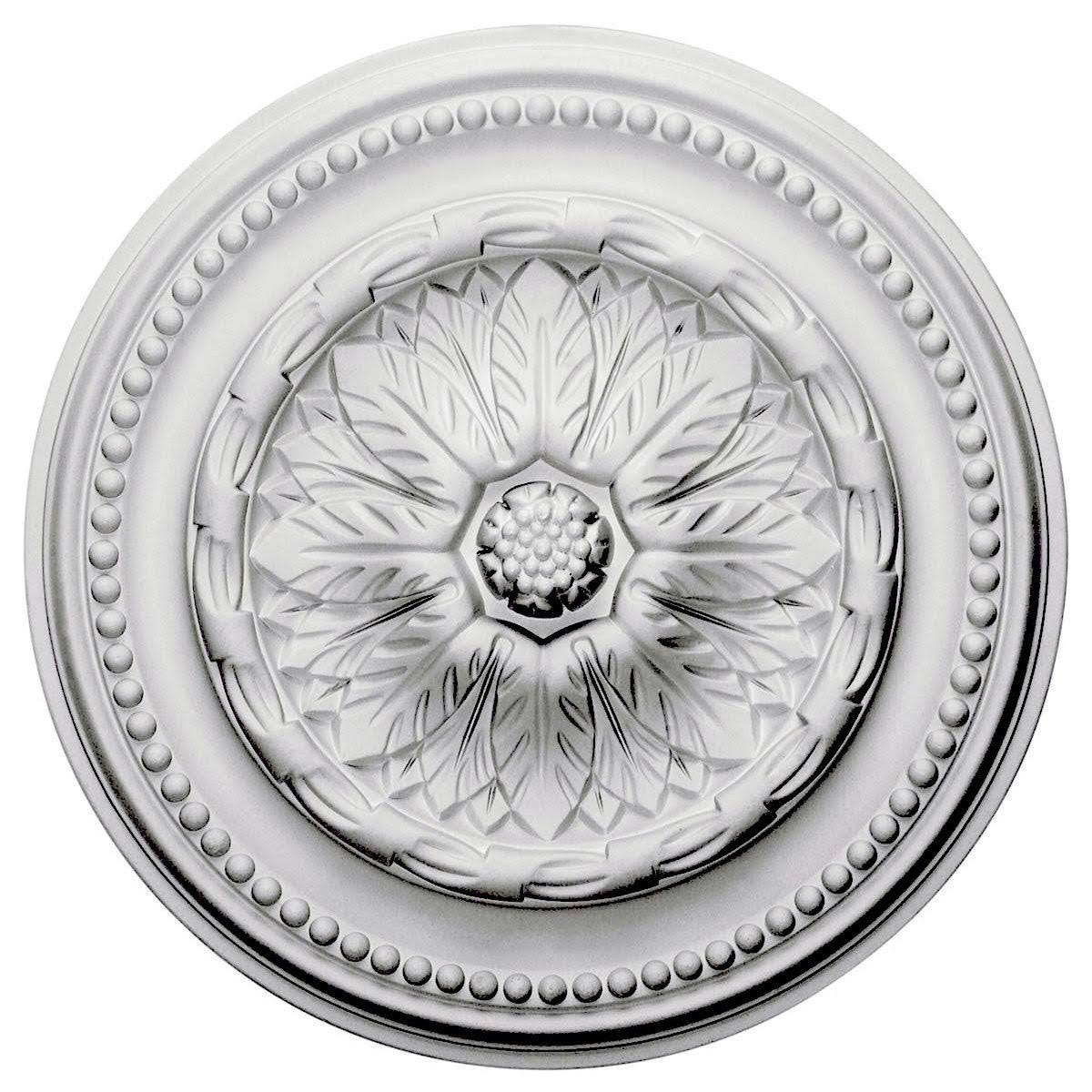 15 3/4x22OD x 1 7/8x22P Hand-Painted Flash Gold Ceiling Medallion W130519