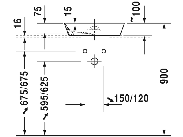 Above-Counter Bathroom Sink H16571