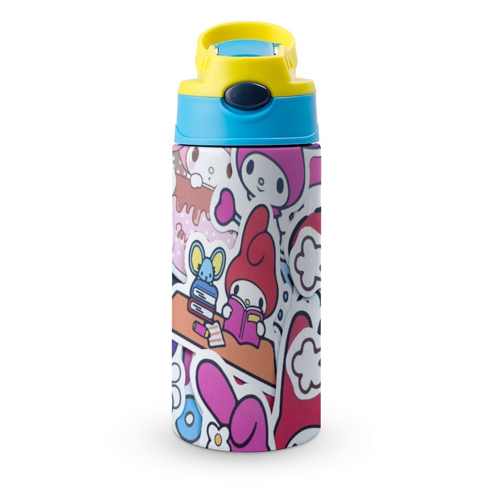 Stainless Steel Water Bottle with Straw P5537