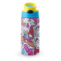 Stainless Steel Water Bottle with Straw P5537