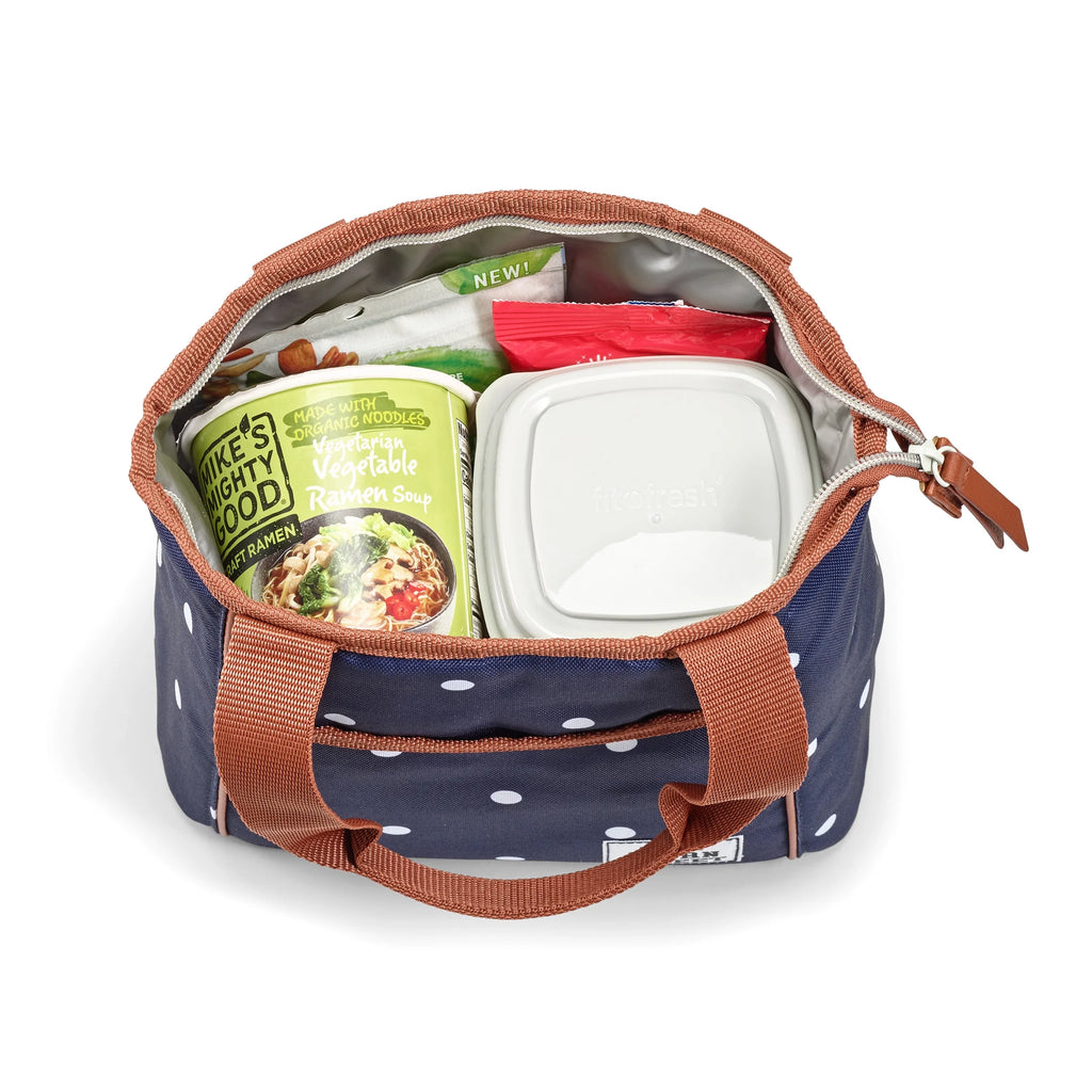 Insulated Lunch Bag with 18oz Water Bottle, Navy C21995