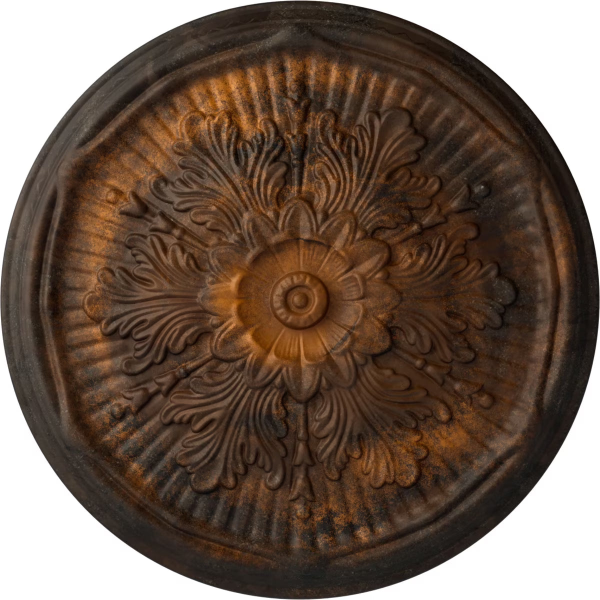 Rust Hand-Painted Ceiling Medallion F779786
