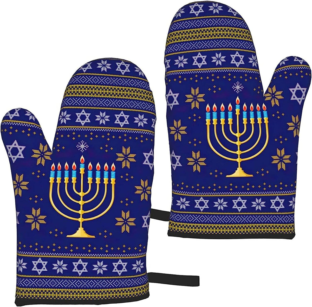 Oven Mitts Set of 2 Heat Resistant Kitchen Mittens X34239