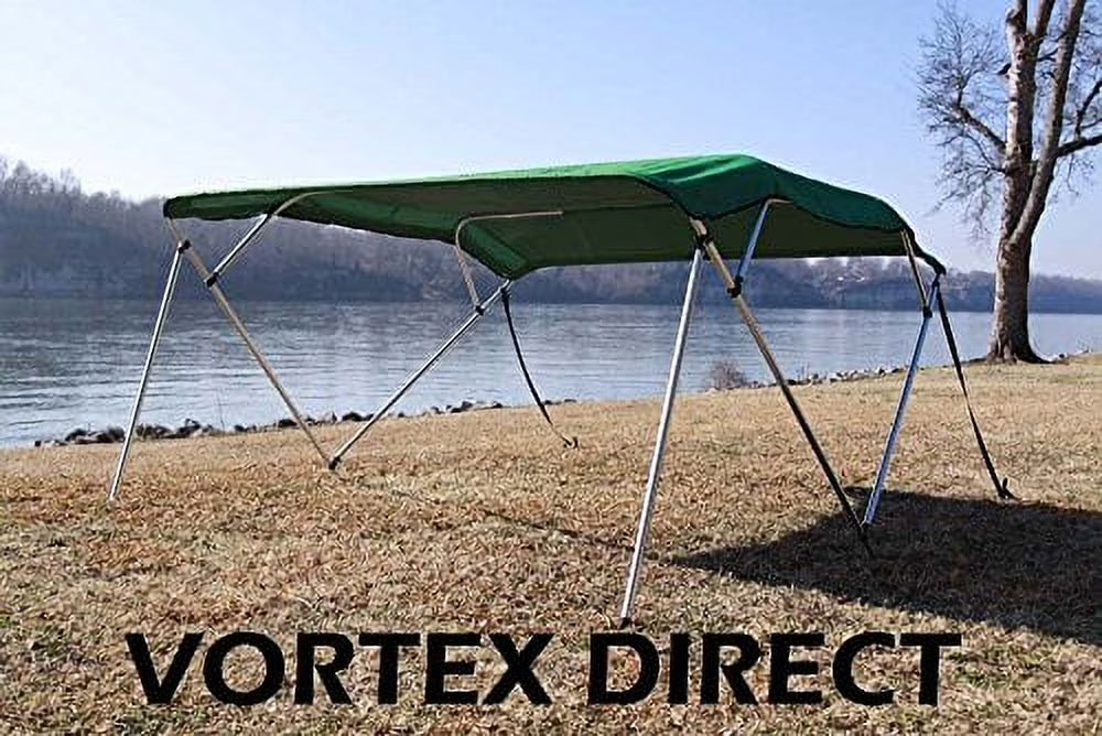 4 Bow Bimini Top 12' Long, 85-90" Wide, 54" High, Pontoon / Deck Boat Complete Kit K53620