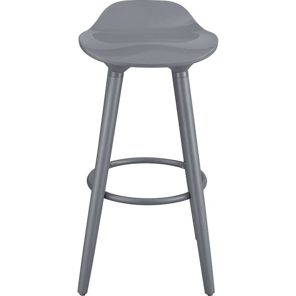 White Bar Stool B4207