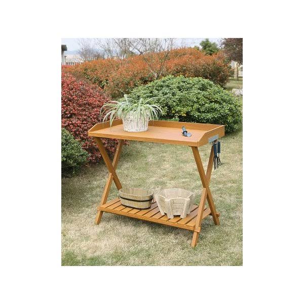 Light Oak Potting Bench Z9169