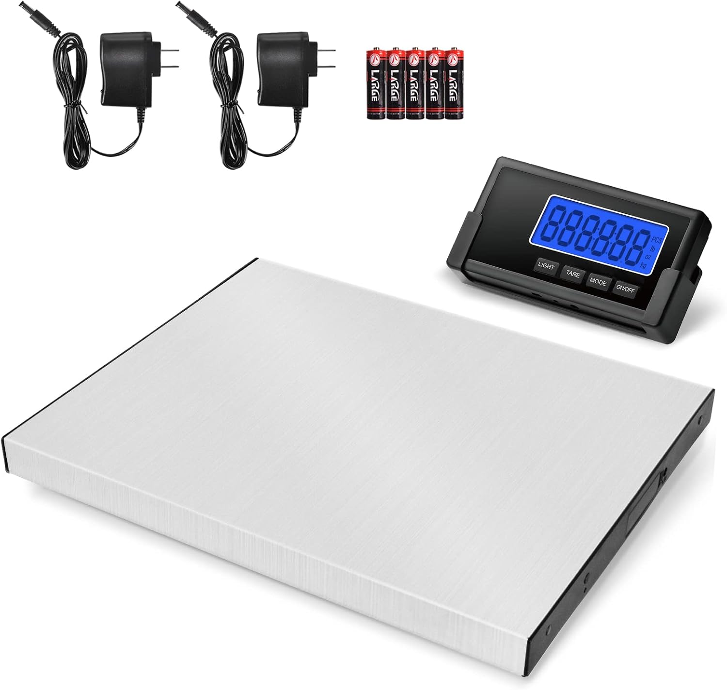 397lb Heavy Duty Postal Scale Stainless Steel with Wireless Displays, Pack of 2 X34375