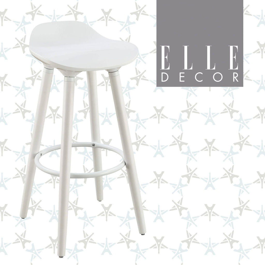 White Bar Stool B4207