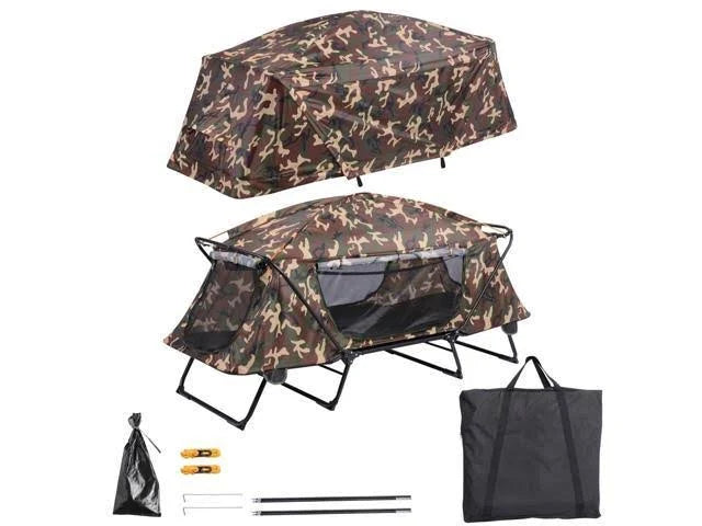 Folding Camping Tent Cot with Rain Fly B838