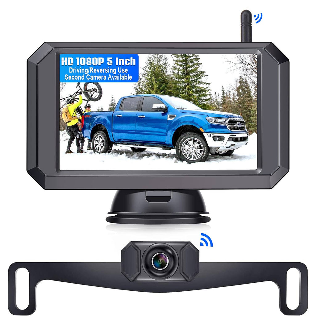Wireless Backup Camera HD 1080p 5 Monitor Y44190