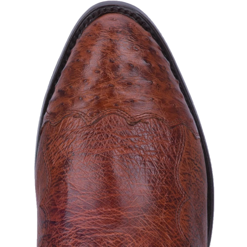 Cognac Ostrich Boots K15505