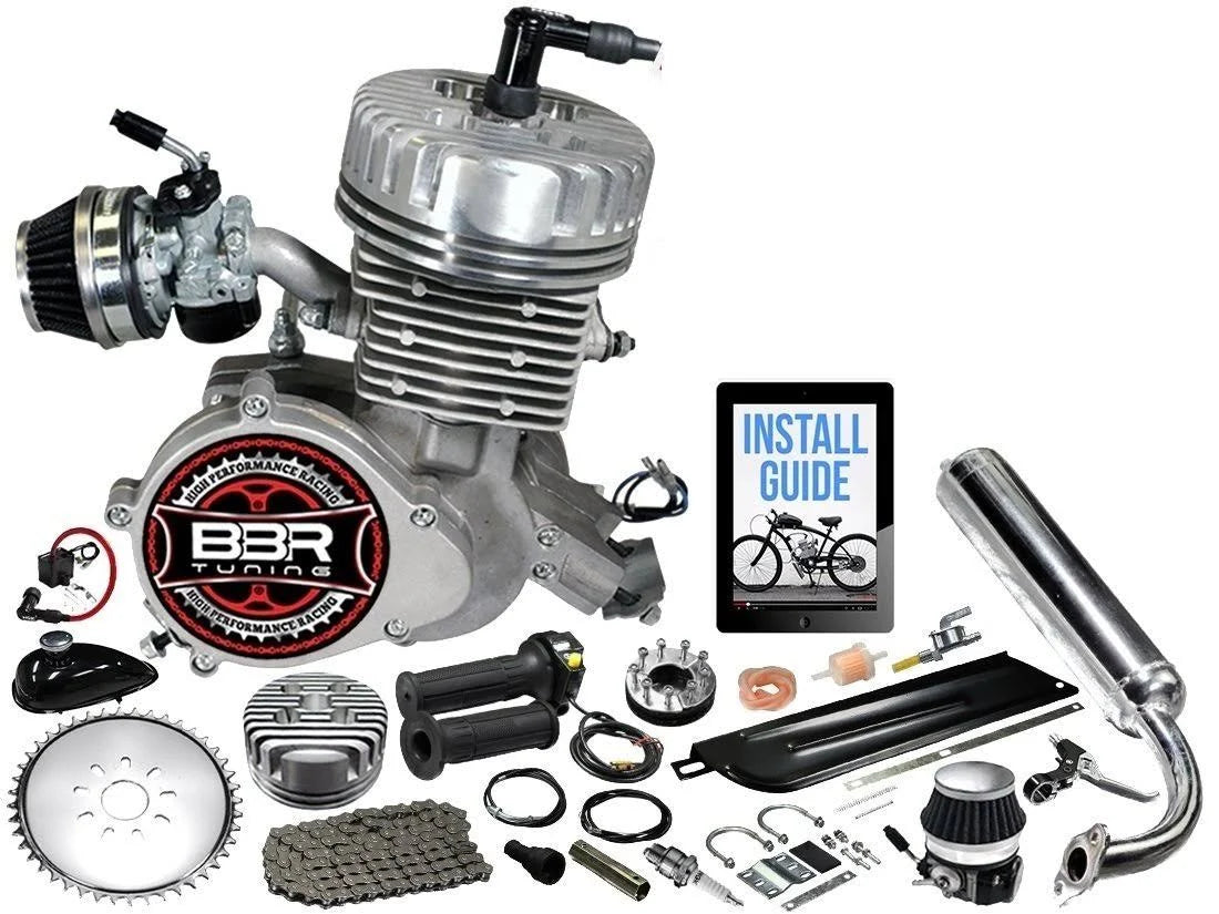 66/80cc 2-Stroke Gas Bike Motorized Bicycle Engine Kit J3843