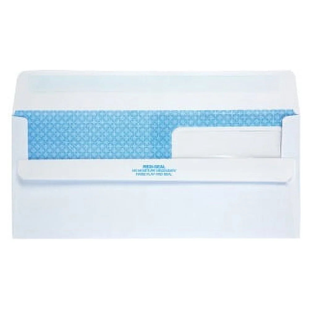White Double Window #10 Envelope 500/Box B4125