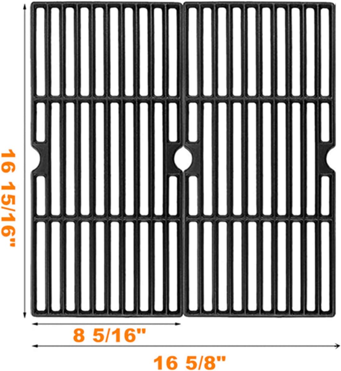 16 15/16 Cast Iron Grill Cooking Grids, 2 Pack N9299
