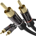 15ft RCA/Phono Stereo Audio Cable, Black E47593