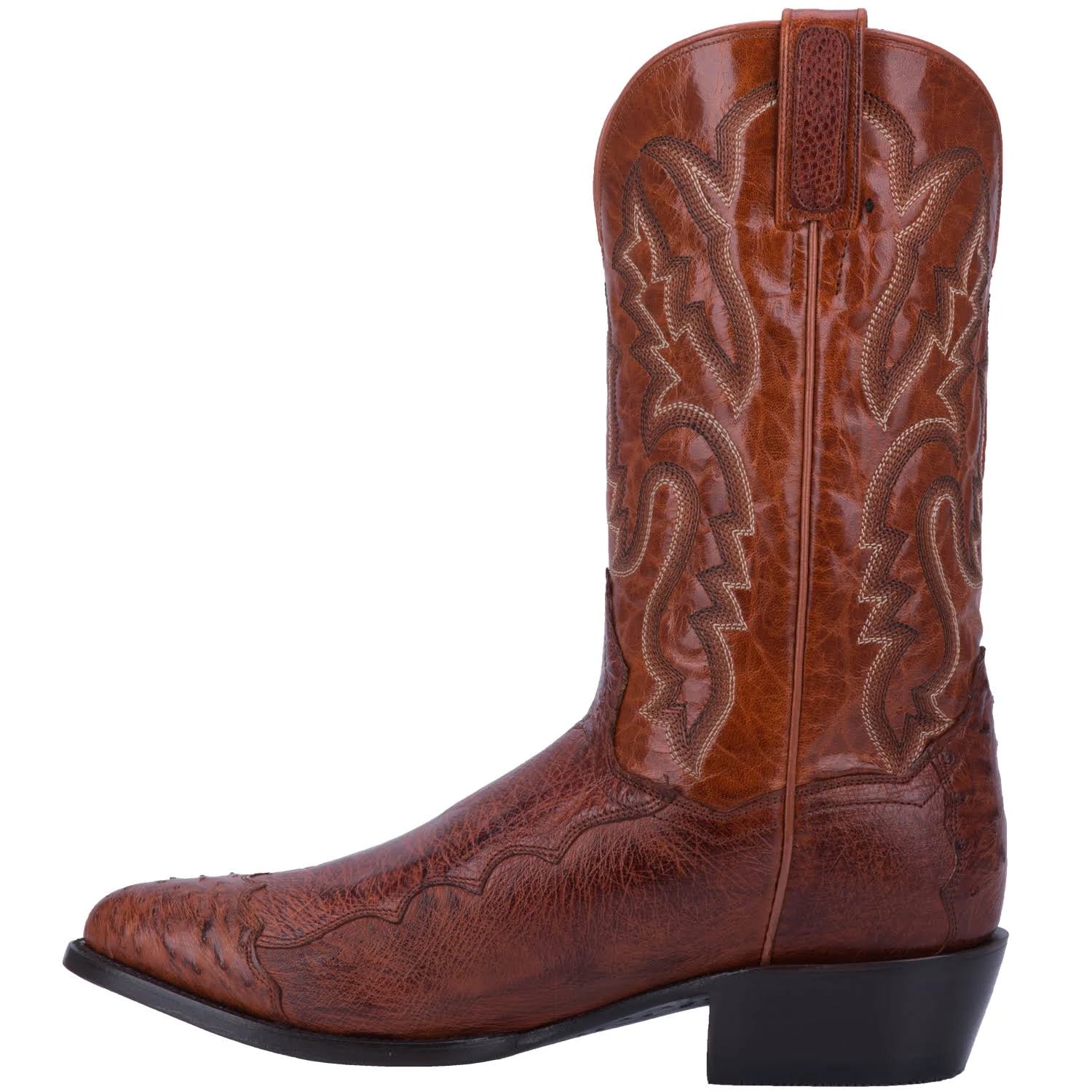 Cognac Ostrich Boots K15505