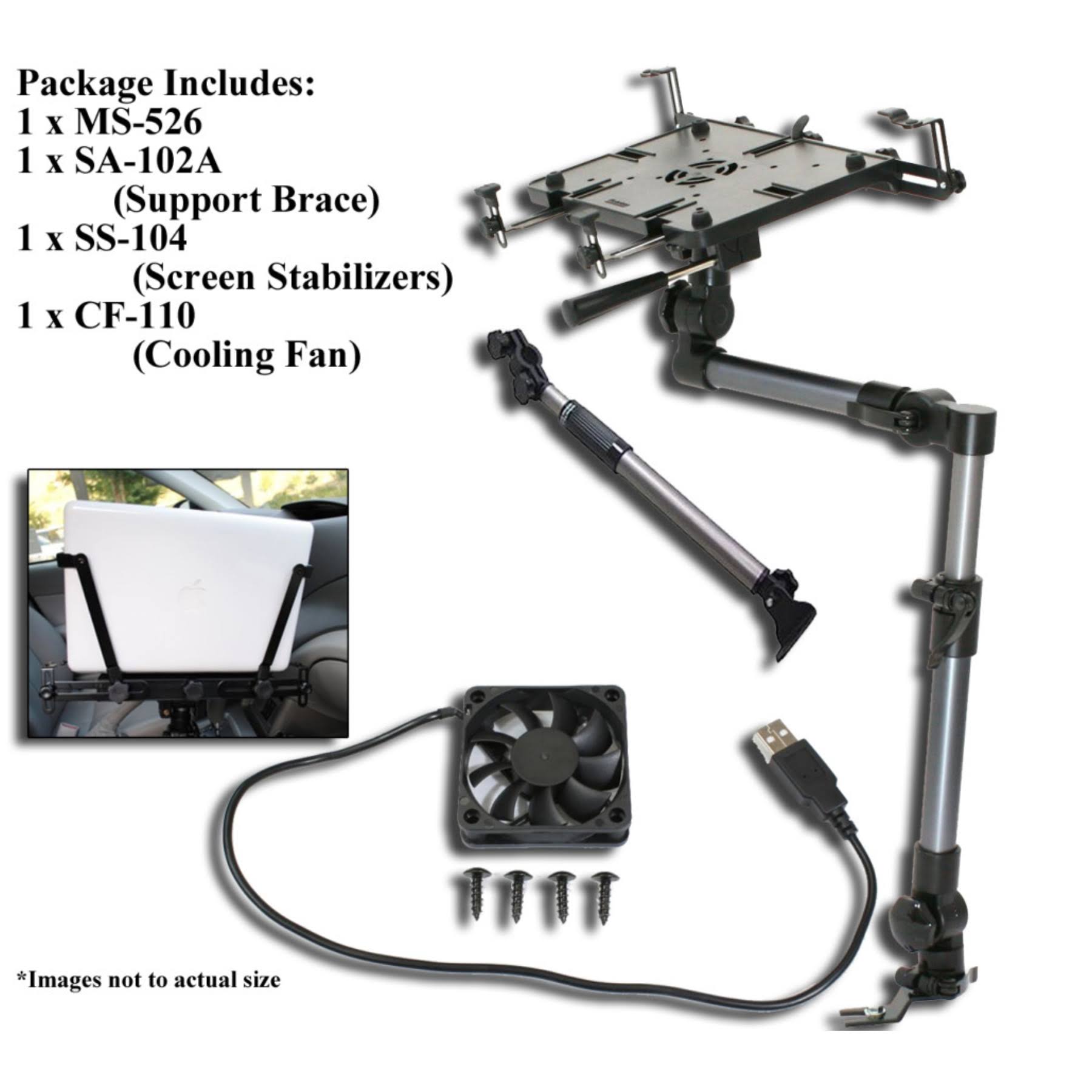 Heavy-Duty Laptop Mount Screen Stabilizer with Cooling Fan H6388