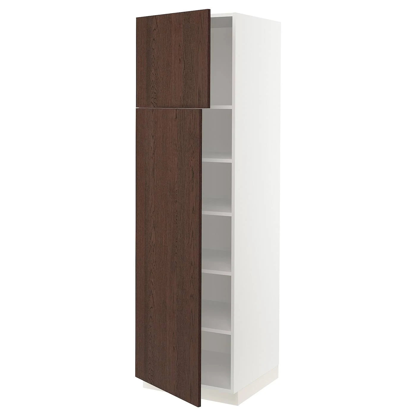 White High Cabinet with Shelves and 2 Doors O535278