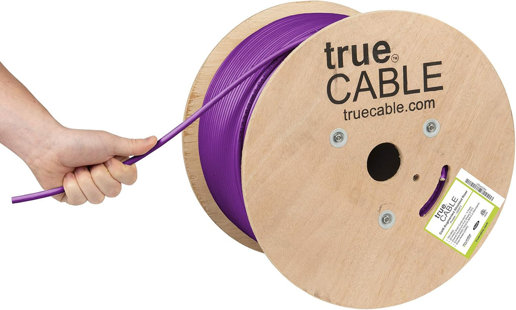 1000ft Cat6A Shielded Riser Bulk Ethernet Cable A558