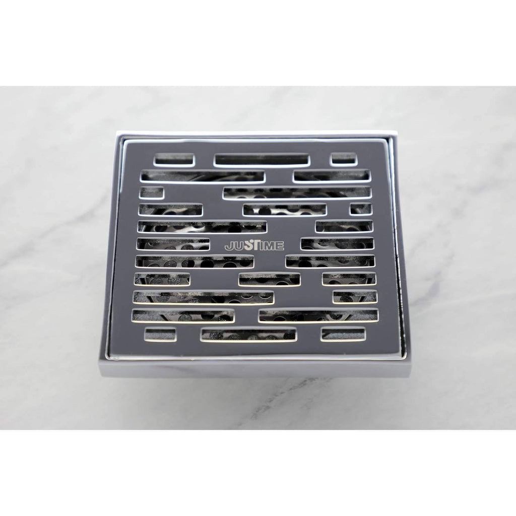 Brushed Nickel Square Grid Shower Drain C677
