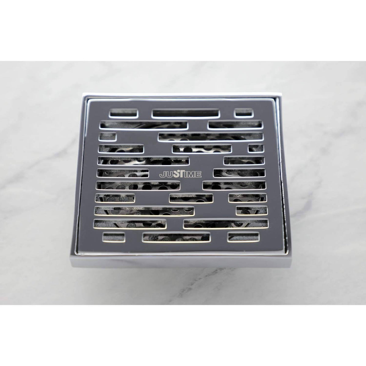 Brushed Nickel Square Grid Shower Drain C677