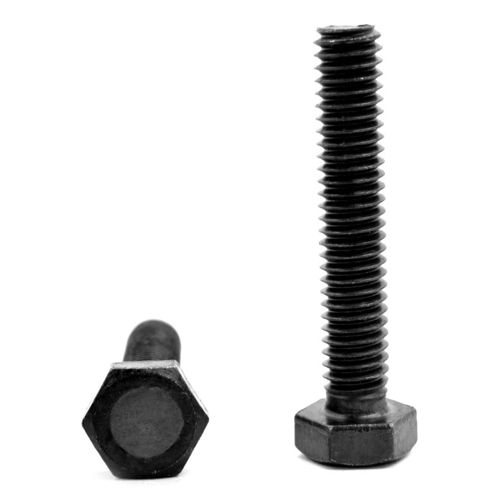 7/16x22-14 x 1 1/2x22 Coarse Thread Grade 5 Hex Tap Bolt Medium Carbon Steel Black Oxide Pk 100 L344