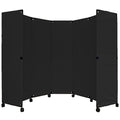Black Folding Portable Partition G372