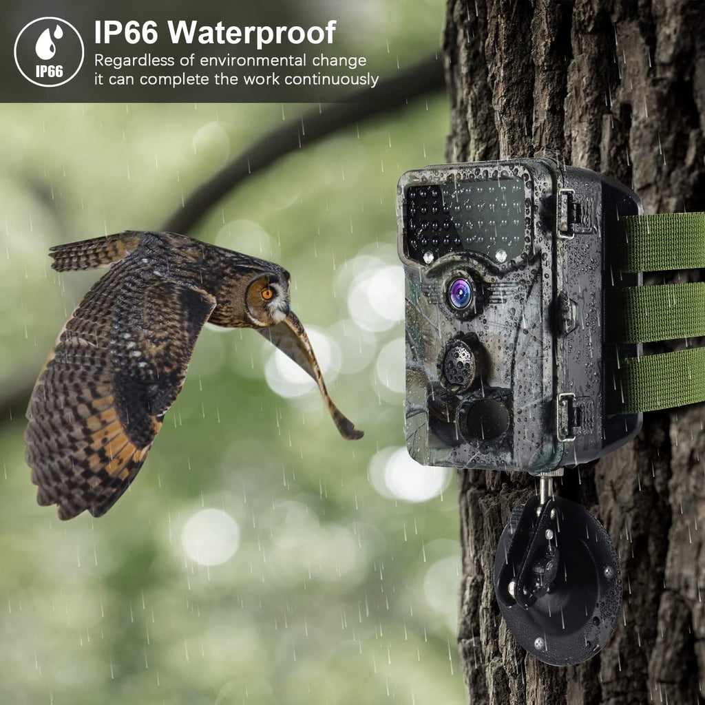 1520P 20MP Waterproof Game Camera with 80ft No Glow Motion Activated Detection P2933