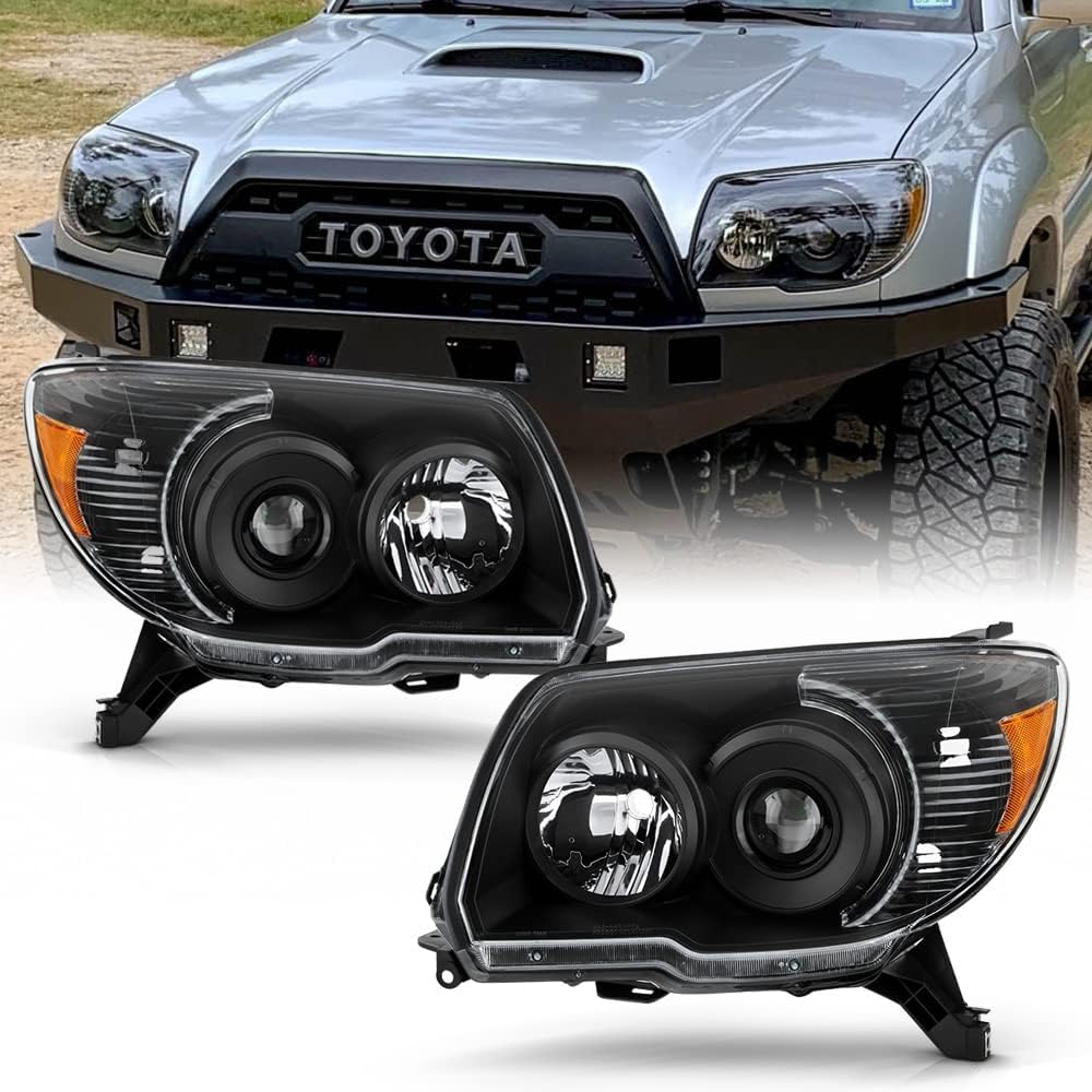 Black 2006-2009 Toyota 4Runner Replacement Headlights Y8802