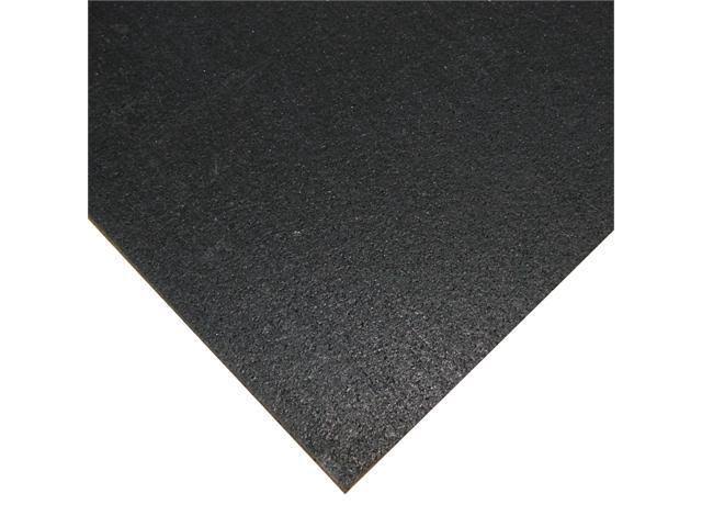 3/8 inch x 4ft. x 10ft. Black Rubber Flooring Mat G104092