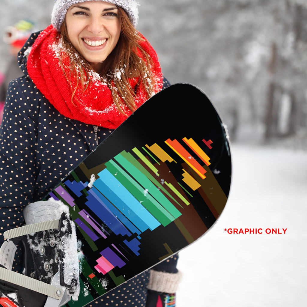 8 bit Pride Rocket Snowboard Wrap Sticker Skin Cover H986757