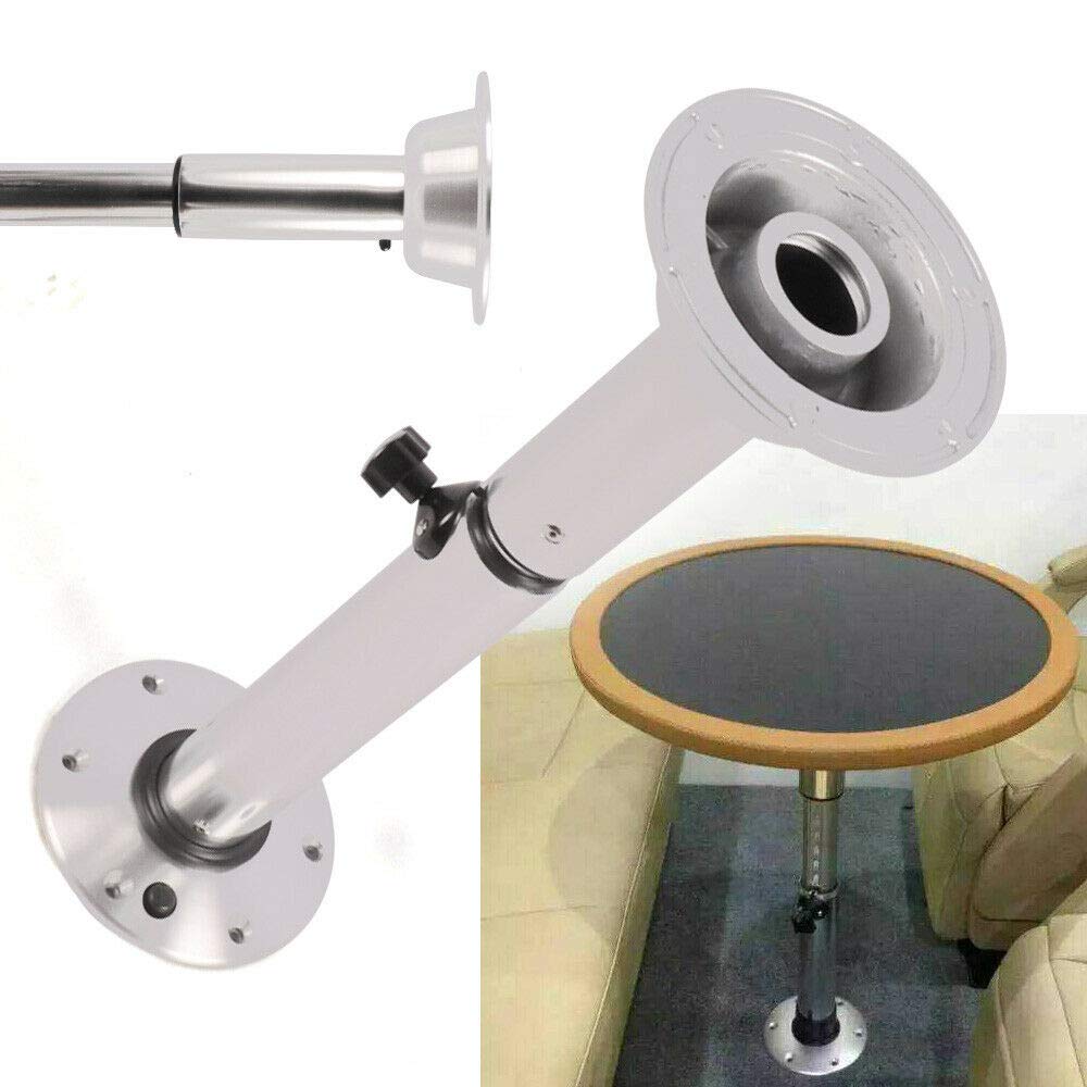 Adjustable Table Pedestal Base 22''-28'' with Aluminum Stand Leg J874153