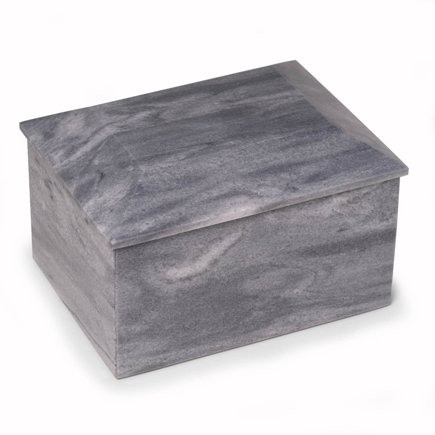Grey Genuine Marble Cremation Urn D684