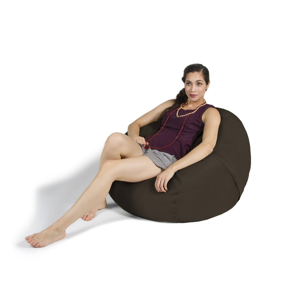 Orange Microsuede Foam Bag Chair A80962