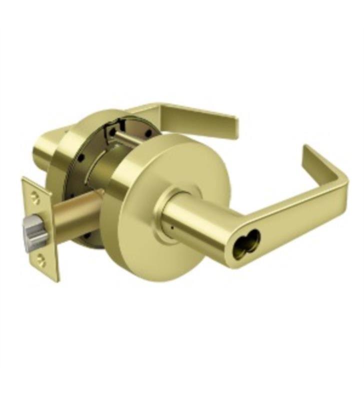 Brushed Chrome Commercial Entry Lock E17482