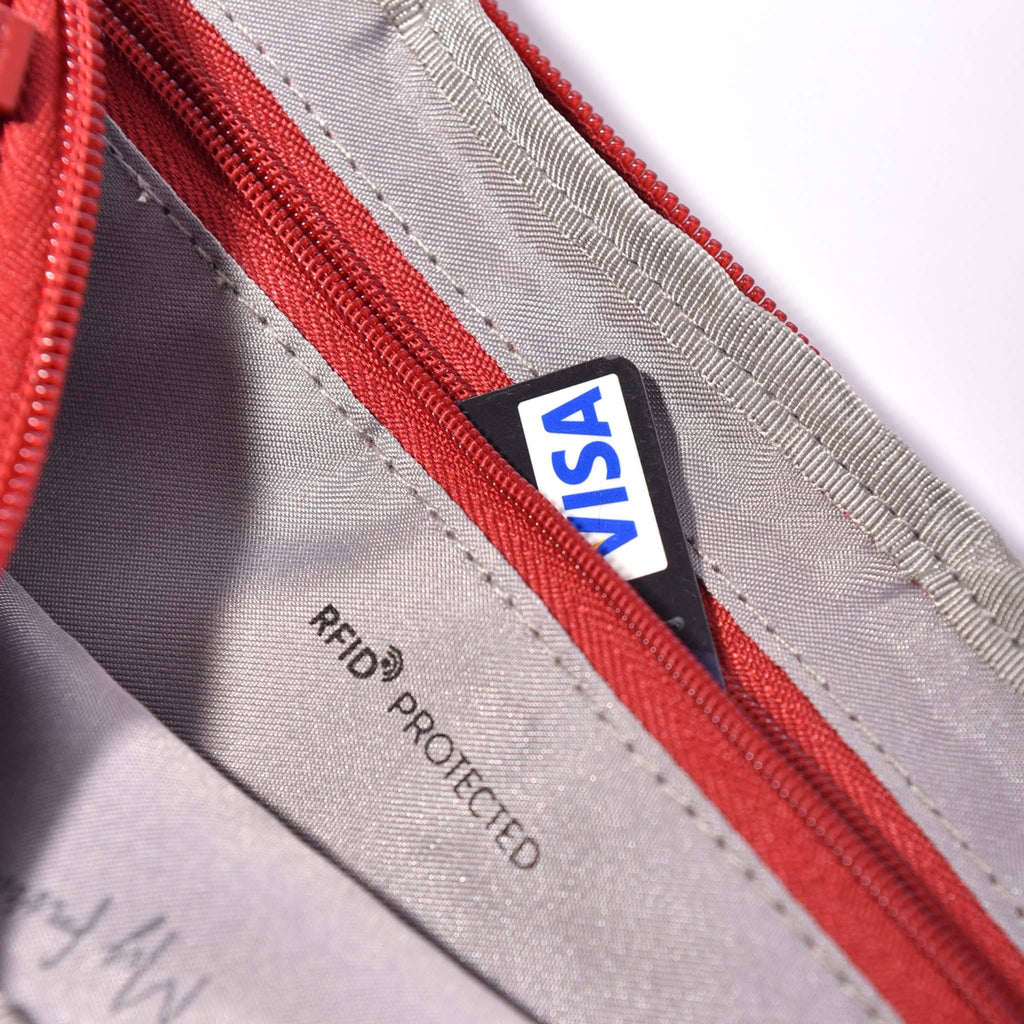 Blue RFID Crossbody with Safety Hook N17916