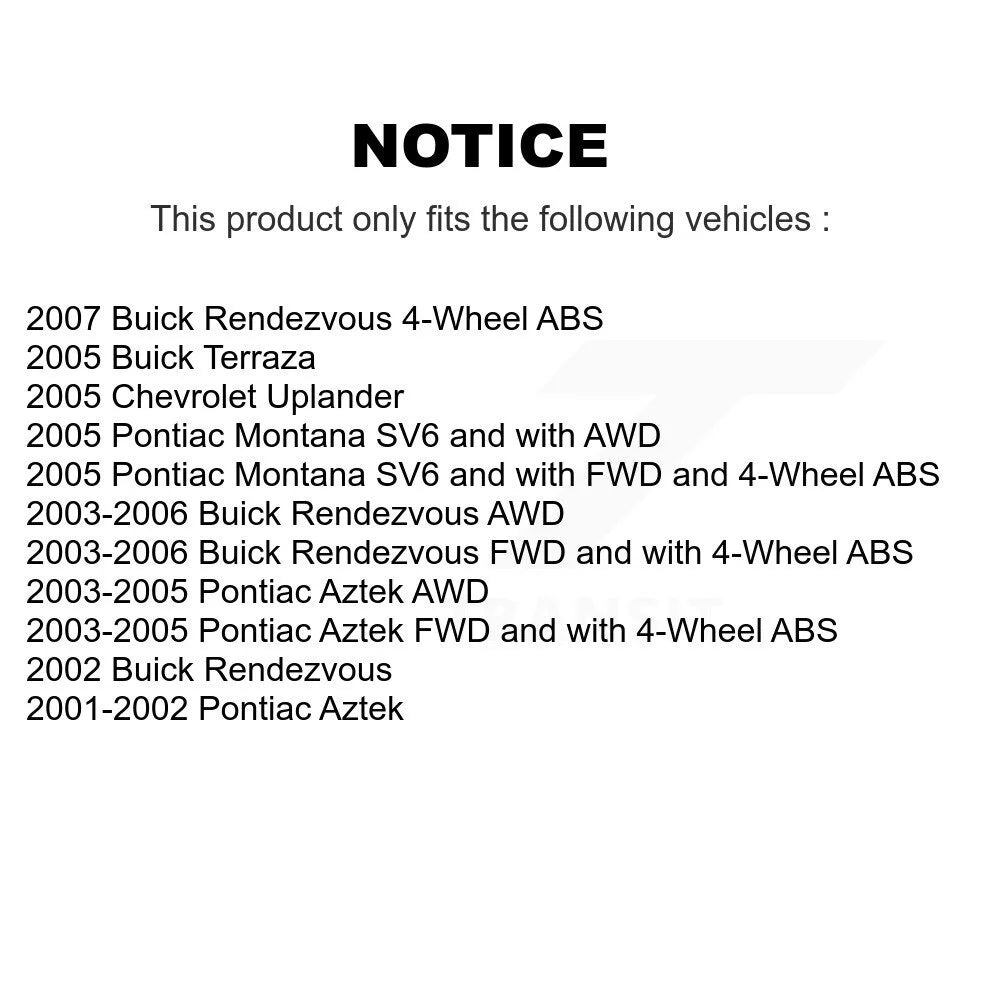 Front Wheel Bearing And Tie Rod End Kit T254280