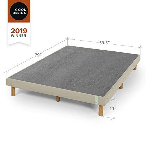 Beige Metal Queen Mattress Foundation E66529