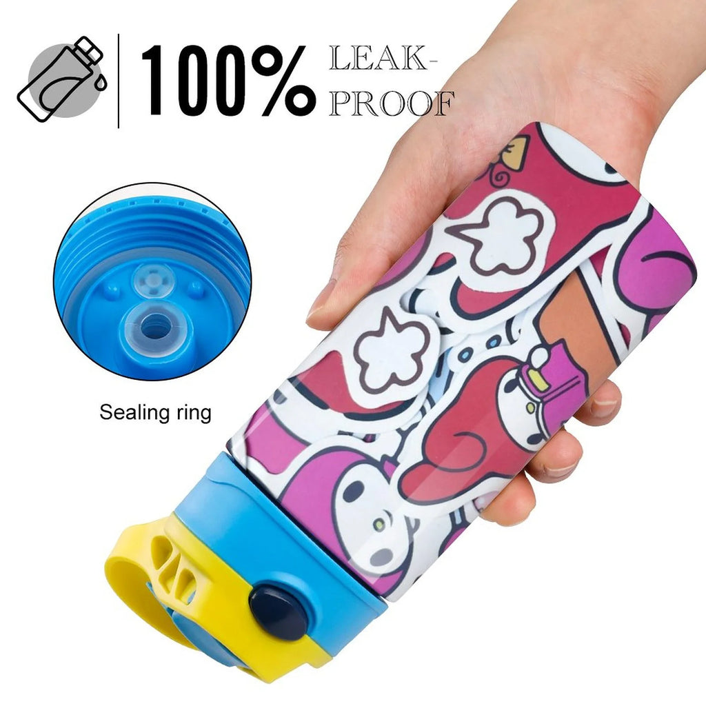 Stainless Steel Water Bottle with Straw P5537