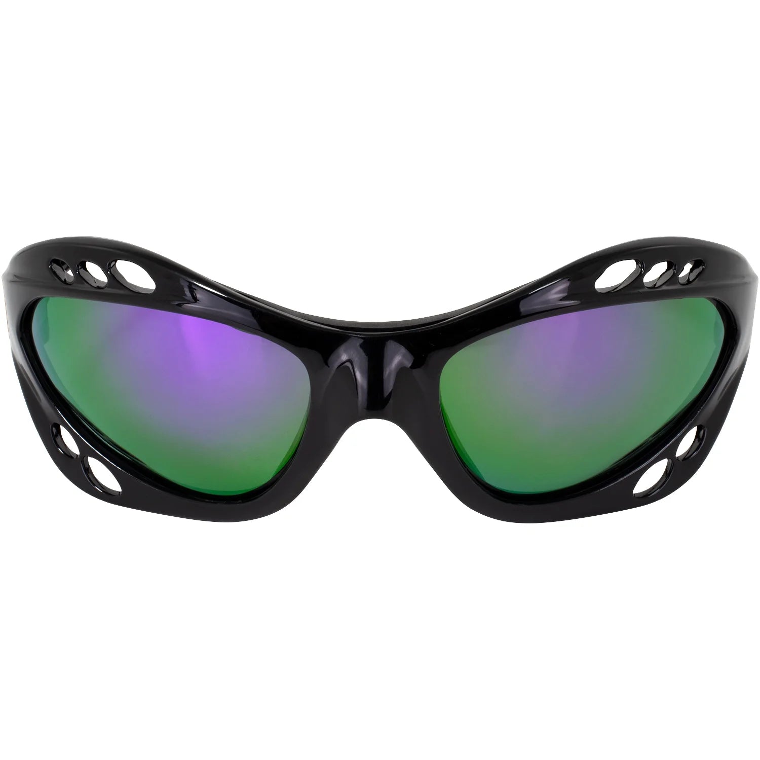 Black Padded Polarized Sunglasses with Strap Q71579